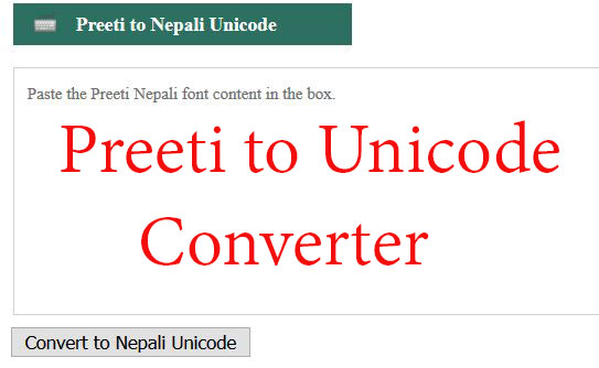 unicode online nepali converter