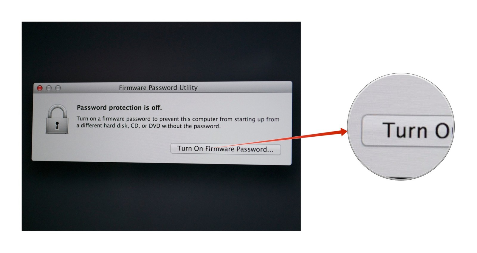 mac remove firmware password